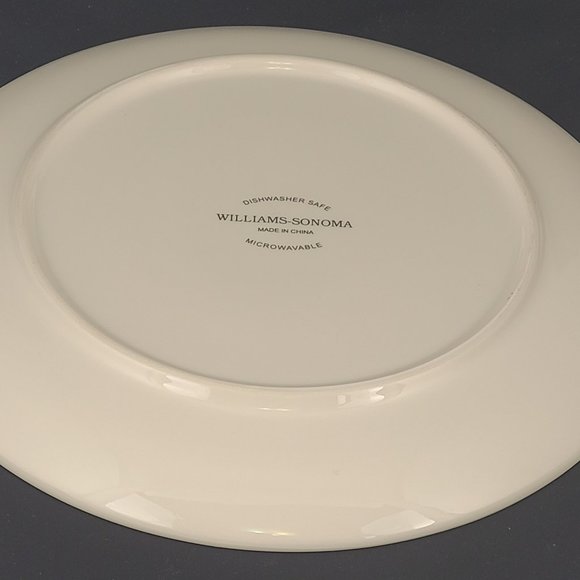 Williams-Sonoma 2009 "12 Days Of Christmas" Day 5 Salad Dessert Plates 8 3/4" - Picture 4 of 5